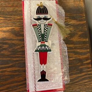 Lenox Nutcracker Ornament - Green, Red, Black, Gold